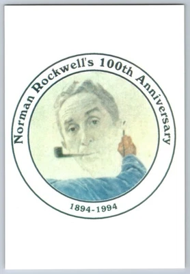 #2839 Norman Rockwell FDC Maxi Card stamp & cancel on back - Image 1 of 2