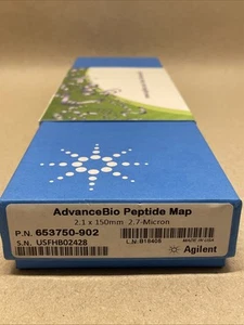 Agilent 653950-902 AdvanceBio Peptide Mapping 120Å, 4.6 x 150 mm, 2.7 µm. HPLC - Picture 1 of 4