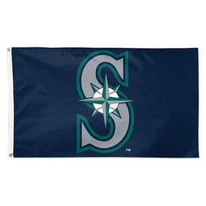 WinCraft Seattle Mariners 3' x 5' Primary Logo Single-Sided Flag - Picture 1 of 1