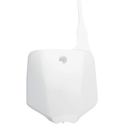 Placa de numeración delantera UFO Plastics - blanca motocicleta bicicleta de calle moto de cross 11-6710 Foto 1 de 4