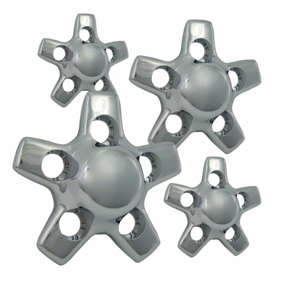 Set of 4 Chrome ABS Center-Caps for 2005 - 2004 Chevrolet S10 Blazer Foto 1 de 2