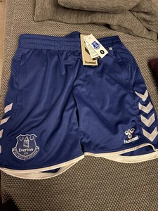 Blue Everton Shorts Youth 164cm - New With Tags - Picture 1 of 6