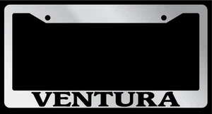 Chrome METAL License Plate Frame VENTURA Auto Accessory - Picture 1 of 1