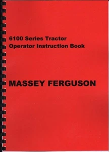 Massey Ferguson "6100 Series" Tractor Instruction Manual Book - Picture 1 of 1