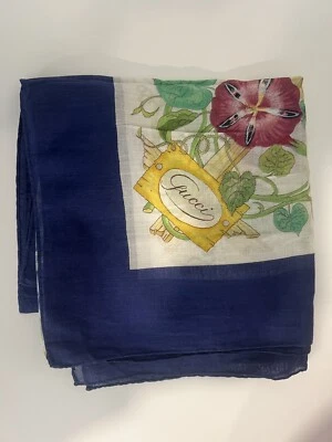 Gucci винтажный 1966 хлопок фуляр - Изображение 1 из 4