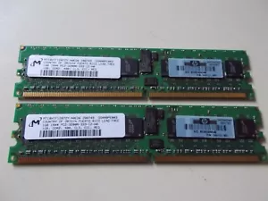 MT 2 x 1 GB Memory Module, CL3, DDR2-400, PC2-3200R, HP Pn 345113-851, #Su _117 - Picture 1 of 3
