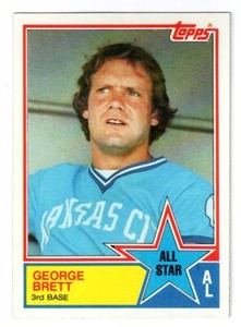 1983 Topps #388 GEORGE BRETT ALL-STAR CARD! ROYALS/HOF MINT!