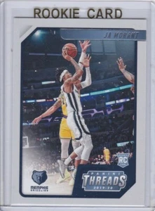 JA MORANT ROOKIE CARD 2019/20 Panini Threads Basketball MEMPHIS GRIZZLIES RC - Picture 1 of 2