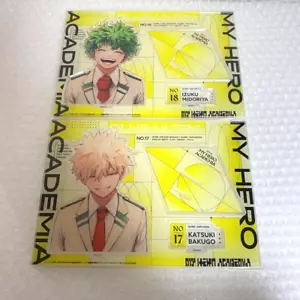 Jump GIGA Spring 2024 My Hero Academia Deku Bakugo Acrylic Stand Set 2 New - Picture 1 of 1