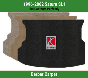 Lloyd Berber Trunk Carpet Mat for 1996-2002 Saturn SL1 w/Saturn Logo