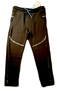 NWT Zara Girls Size 8 128 cm Sporty Collection Slim Active Pants Joggers Black - Picture 1 of 3