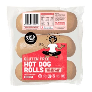 Well & Good Gluten Free Hot Dog Rolls 300g - Picture 1 of 1
