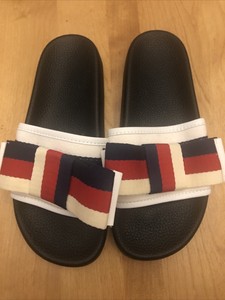 womens bow gucci slides