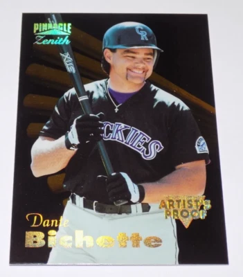1996 Pinnacle Zenith Artist's Proof Dante Bichette Baseball Card #13 - Image 1 of 2