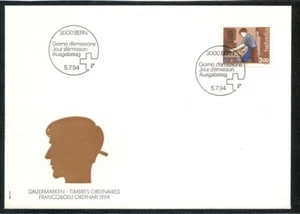 Busta 1994 - SVIZZERA - LAVORI DELL'UOMO FALEGNAME - BUSTA FDC - LOTTO/25288 - Picture 1 of 1