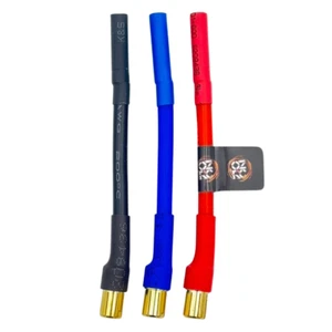 4mm Female to 6.5mm Male Brushless Motor Bullets Wire Adapters 5cm (3 pack) - Picture 1 of 1