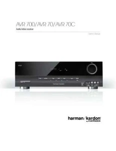 Harman Kardon AVR700 AVR70 AVR70C Receiver Owners Manual - Picture 1 of 1