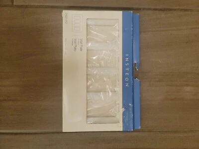 INSTEON 2422-252 Screwless Wall Plate, 4 Gang, White - New In Package - Image 1 of 2