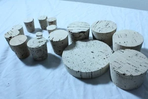 5 10 100 Pack of Tapered Cork Stoppers Bungs  - (Size 4 - 32) - Free Shipping - Picture 1 of 16