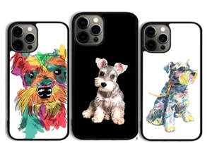 Schnauzer Dog Pet Chien Coque Cover Case For Iphone 16 Pro Max 15 14 13 12 11 - Photo 1 sur 7