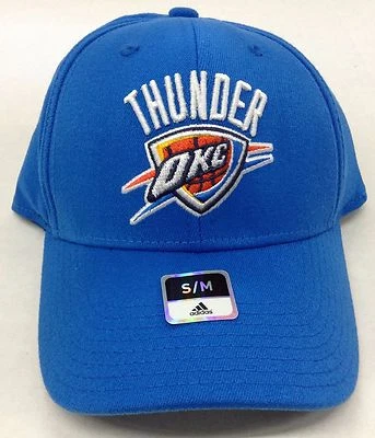 Boné NBA Oklahoma City Thunder Adidas ajuste flexível estilo gorro #M503Z NOVO! - Imagem 1 de 3