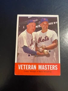 1963 TOPPS BASEBALL #43 VETERAN MASTERS!!! CASEY STENGEL!!! $1 SPEDIZIONE!! - Foto 1 di 2