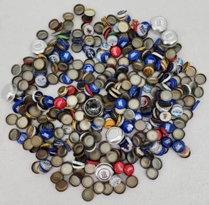 BEER Metal BOTTLE CAP 450+ Lids Removed With Bottle Opener Dents Use For Crafts - Picture 1 of 6