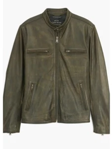 Lucky Brand The Bonneville racer leather jacket motorcycle Men’s size Medium M - Picture 1 of 2