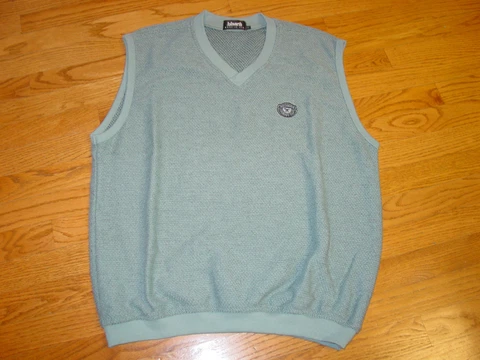Mens M Ashworth Medinah Country Club Golf Sweater Vest Pullover Medium Green Cover