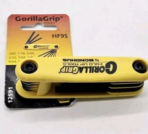 Gorilla Grip Hex Fold Up SAE Torx Wrench Sets - Picture 1 of 6