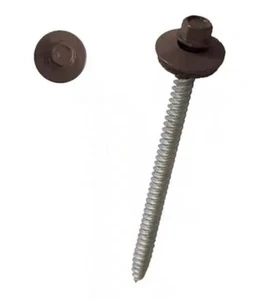 Ondura 660 PIECES, ONDULINE AMÉRIQUE DU NORD, vis de toiture, tête hexagonale, marron - Photo 1/3