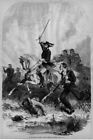 ULYSSES S. GRANT ON HORSEBACK BEFORE VICKSBURG SWORD RIDING WHITE HORSE SADDLE