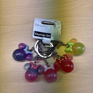 Neu Disney Parks Schlüsselanhänger 5er Set Schlüsselanhänger Minnie Kopf - Bild 1 von 4
