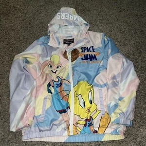 Womens Members Only Space Jam Windbreaker Jacket Size Large - Picture 1 of 7