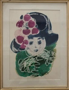 Gina Javorsky Mixed On Basket 60x46 CM with Frame - Picture 1 of 3