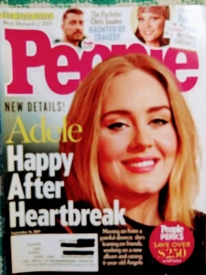 PEOPLE MAGAZINE 09/16/2019 ADELE HAPPY AFTER HEARTBREAK MAGAZINE - Image 1 of 4