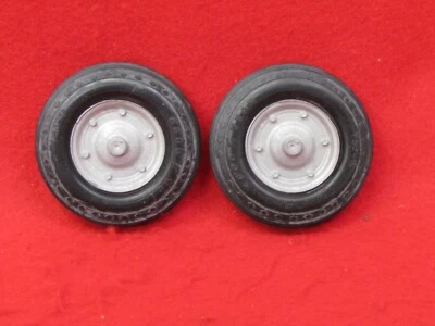 2 GOODYEAR 7.50-18 TIRES WITH RIMS  1/16 SCALE   TOY TRACTOR / TRAILER - Image 1 of 4