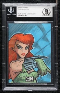 Cartoon Network Poison Ivy Original Art Sketch Card Batman Suicide Squad 1/1 BAS - Picture 1 of 2