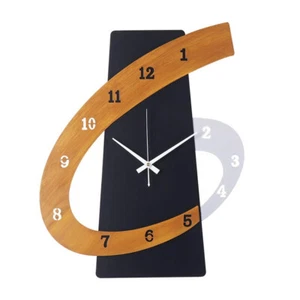 20 Inch Creative Silent Non-Ticking Wall Clock, Modern Metal Frame Nordic Decora - Picture 1 of 7