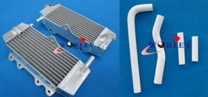 Aluminum Radiator & White Hose For YAMAHA YZF250 YZ250F WR250F 2001-2005 04 03 - Picture 1 of 8