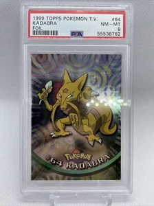 1999 Topps Pokemon TV #64 Kadabra Foil PSA 8 NM-MT - Picture 1 of 2