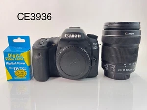 Canon EOS 80D Digital SLR Camera with 18-135mm Lens - 1263C006 - Picture 1 of 11