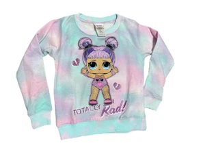L.O.L Surprise Doll Colorful Fleece Crew Neck Pullover Sweatshirt Girls XL 12A - Picture 1 of 3