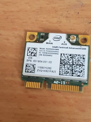 HP WLAN-Modul Intel Centrino Advanced-N 6205 62205ANHMW 631954-001 695915-001  - Bild 1 von 2