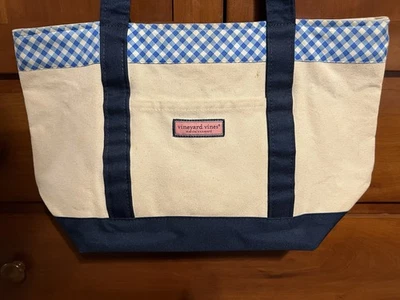 Bolso de Mano Vineyard Vines Azul Lona Guinga Foto 1 de 4