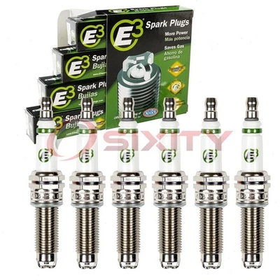 6 pc E3 Spark Plugs for 2010-2013 Mercedes-Benz S400 3.5L V6 Ignition Wire lh - Image 1 of 4
