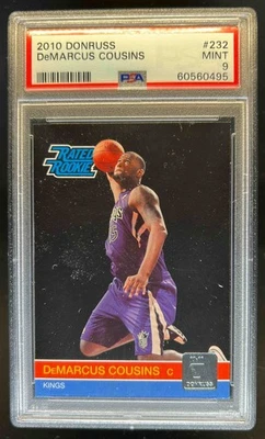 Donruss DeMarcus Cousins Rookie RC #232 Kings PSA 9 2010-11 Foto 1 de 2