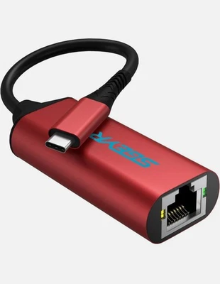 USB-C/TYPE-C to RJ45 Gigabit Ethernet LAN Network Adapter Cable 1000Mbps Gigabit - Image 1 of 4