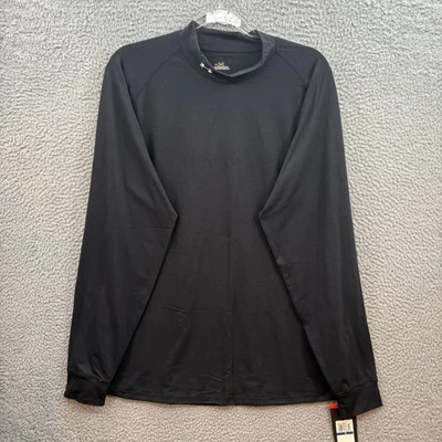 Vintage Under Armour Mock Neck Shirt Men XL Black Heat Gear UA Deadstock VTG Y2K - Image 1 of 4