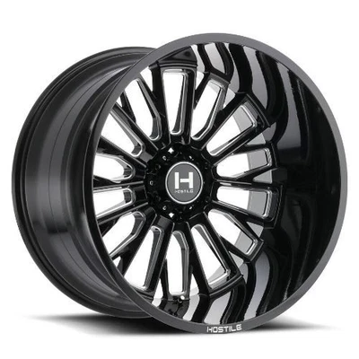 Rueda 22x10 Hostile H114 Fury Blade Cut (Negro Fresado) 6x5,5 (-25 mm) Foto 1 de 4